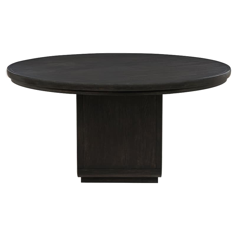Leandro 60-inch Round Dining Table Burnished Black