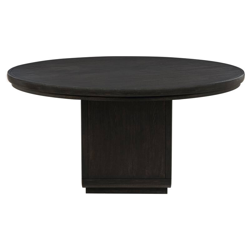 Leandro Round Dining Table Set Burnished Black