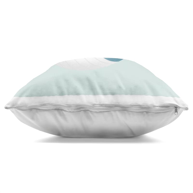 Stupell Whale & Sunshine Rays Decorative Printed Throw Pillow Design by Sarah Hickman