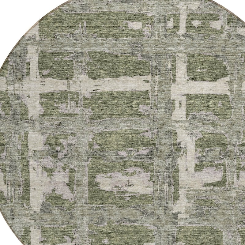 HomeRoots Striped Transitional Rectangle Outdoor Rug