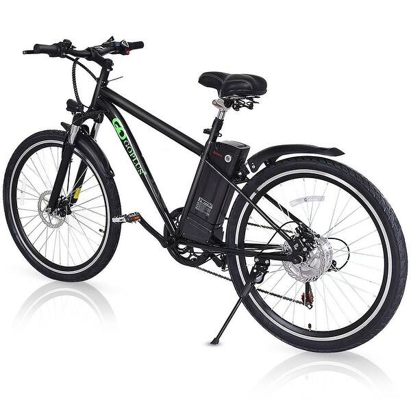 Shop Goplus 26 250w 36v Electric Mountain Bicycle Variable Speed Lithium Battery Cup Holder Overstock 18739748