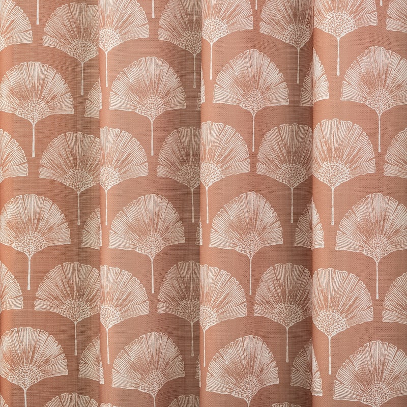 Indigo Road by Egypt Sherrod Meru Fan Leaf Block Print 1-Piece Shower Curtain