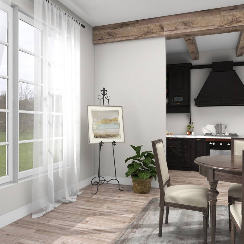 Black Metal Extra Large Adjustable 3 Tier Scroll Display Easel with Chain Support