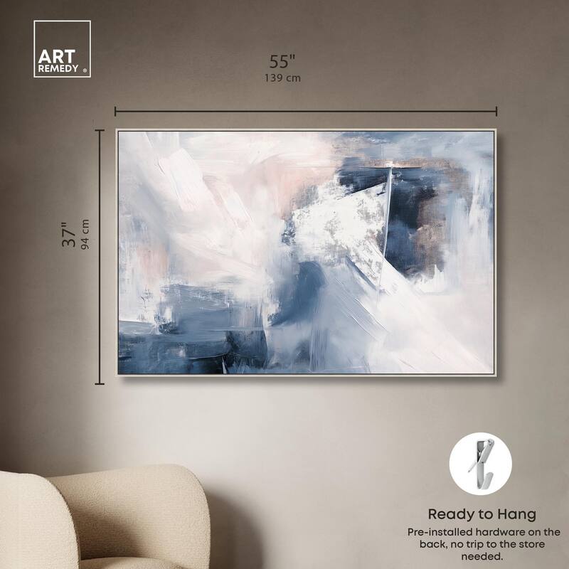 Blue Rapture II Canvas by Art Remedy