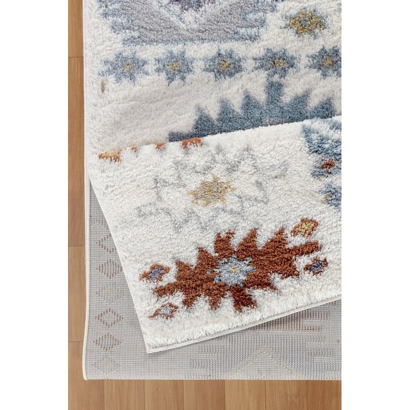 Loft Shag GC_CZY1007 Ivory Shaggy Area Rug