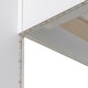 preview thumbnail 9 of 8, White Twin over Full Bunk Bed with LED, Charging Station, Storage Shelves, and Drawer
