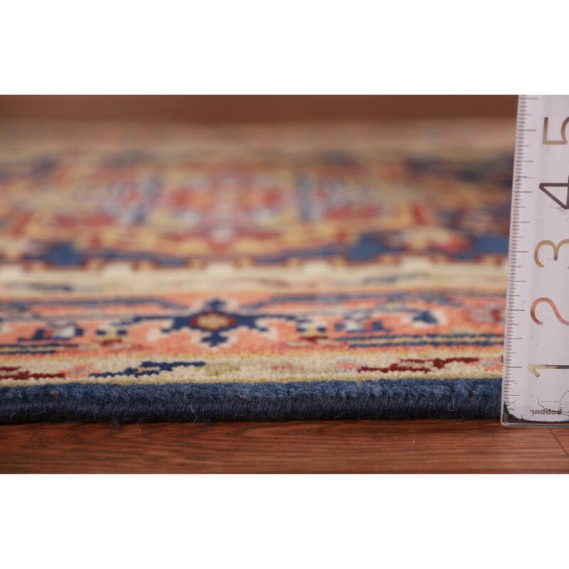 Blue Heriz Serapi Indian Foyer Rug Handmade Wool Carpet - 3'0"x 5'1"