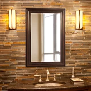 Allan Andrews Dennis Accent and Wall Mirror with Wood Frame - Oil Rubbed bronze