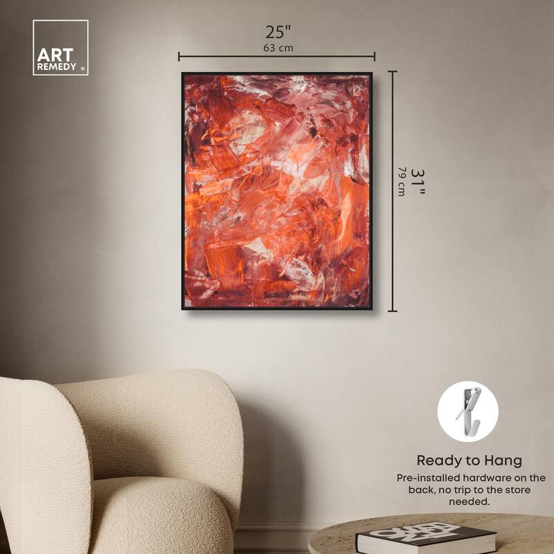 Shades of Red II Canvas by Art Remedy