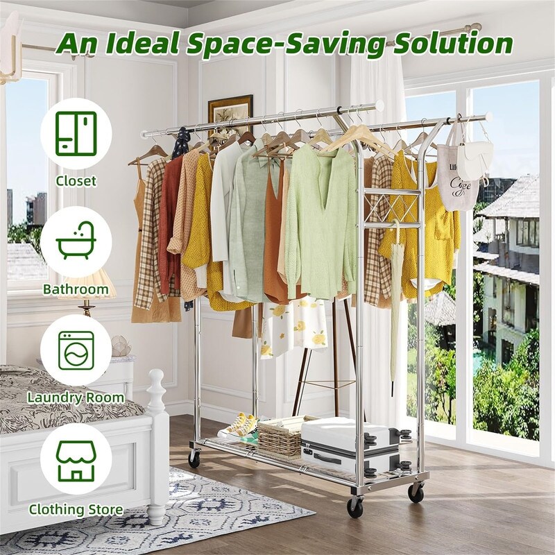 Double clothes rack bed bath and beyond outlet