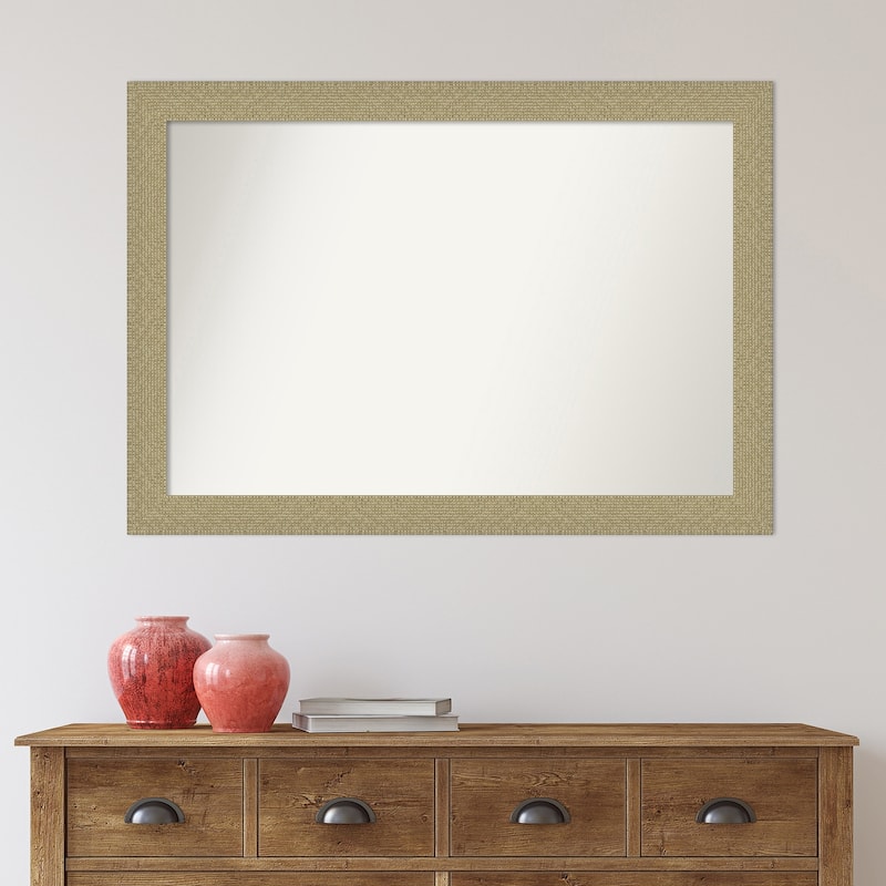 Non-Beveled Wall Mirror - Mosaic Gold Frame