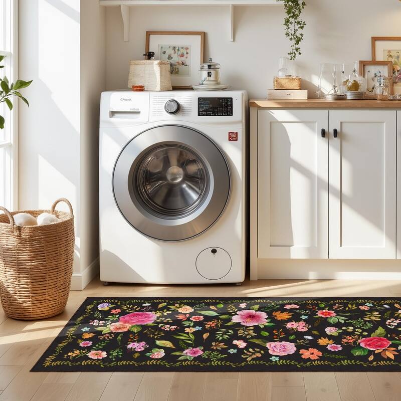 Boho Kitchen Rugs Non-Slip Washable Farmhouse Kitchen Mat 3 Piece Set - 20"x32"+20"x48"+20"x59"
