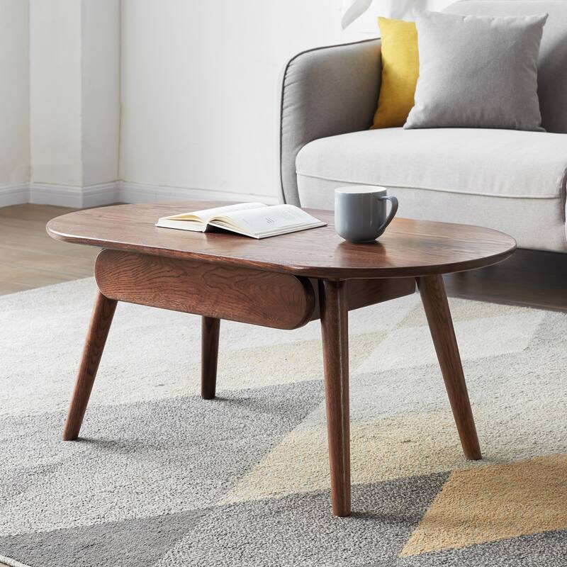Capsule centre table Low table Table with drawers 100% solid wood Top board Desk Coffee table