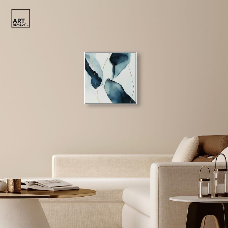 Cerulean Flow II Canvas by Art Remedy