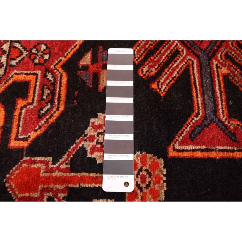 ECARPETGALLERY Hand-knotted Konya Anatolian Black, Red Wool Rug - 4'2 x 6'11