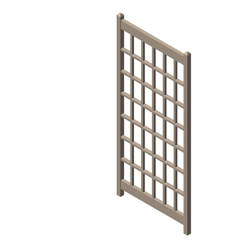 Lancaster White Vinyl Trellis - Beige