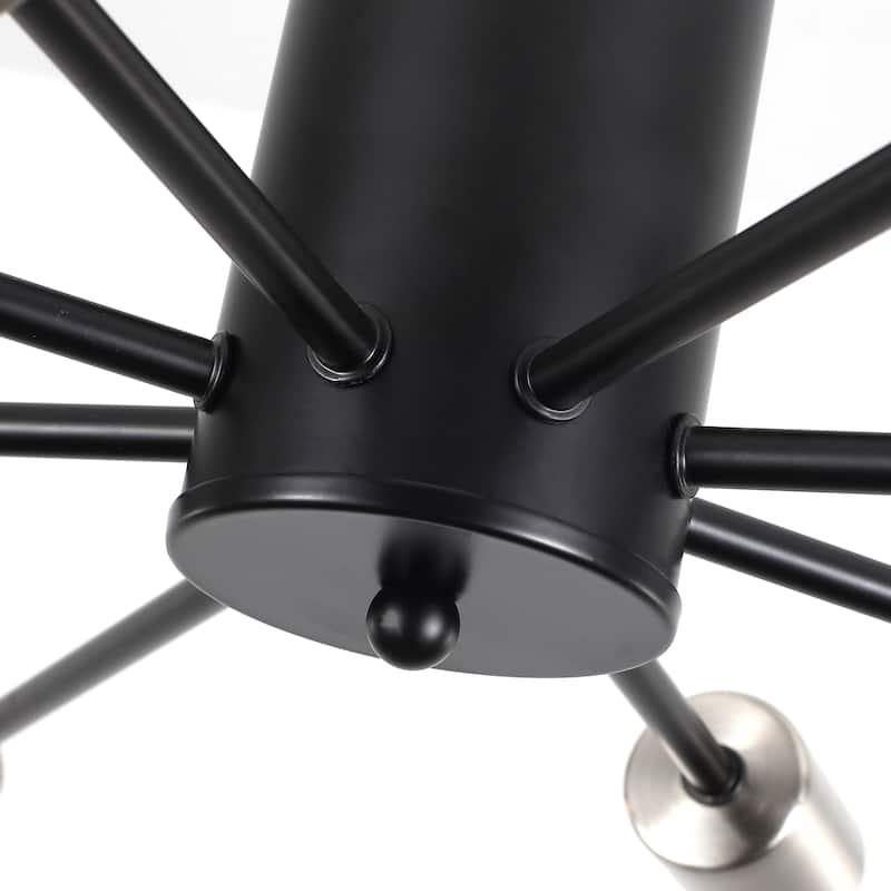 8-Light Modern Semi Flush Mount Lights for Kitchen Study Living Room