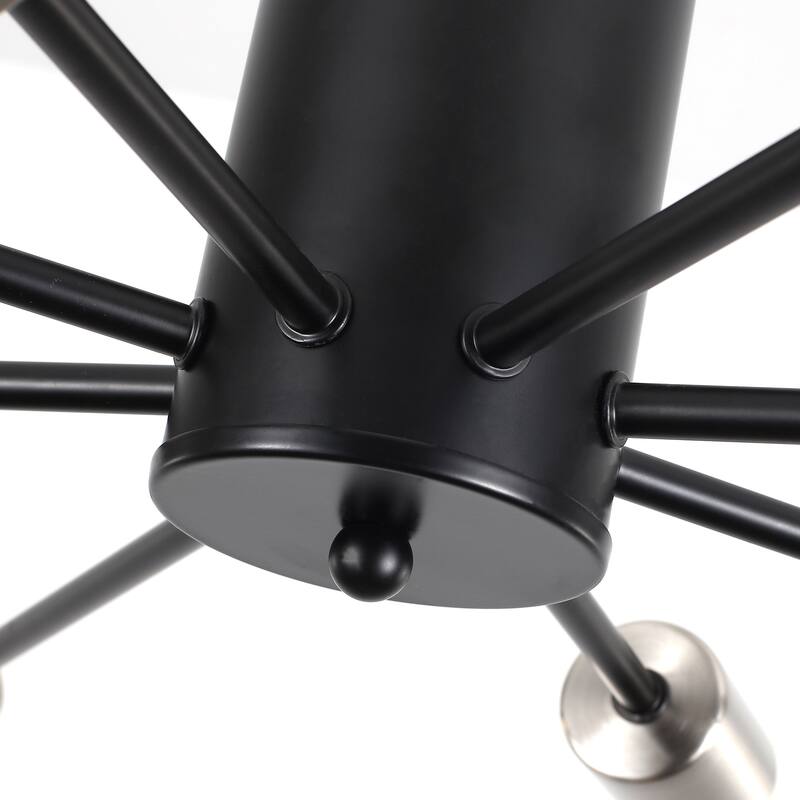 8-Light Modern Semi Flush Mount Sputnik Ceiling Light for Kitchen Bedroom Dining Room