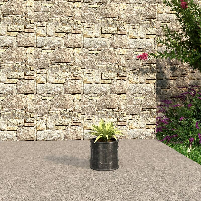 Meadow Round Fiberstone and MGO Clay Planter with Drainage for Indoor Outdoor Home Office Yard Patio Porch Decor