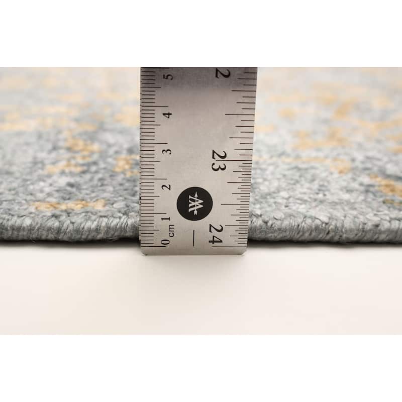 ECARPETGALLERY Hand-knotted Heritage Grey Silk Rug - 5'4 x 7'4
