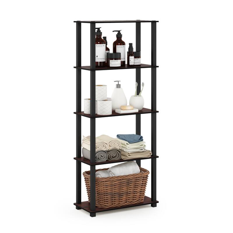 Furinno Turn-S-Tube 5-Tier Square Leg Multipurpose Display Rack