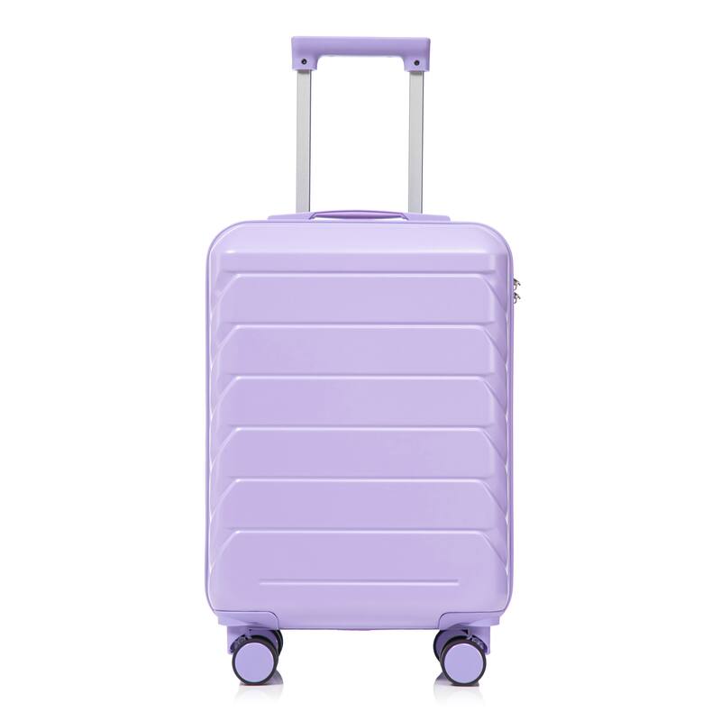 2 Piece Carry On Luggage Set, ABS Hardside Suitcase with Cosmetic Case