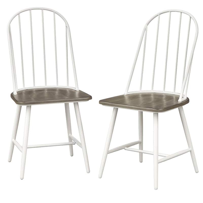 Simple Living Milo Mixed Media Dining Chairs (Set of 2)