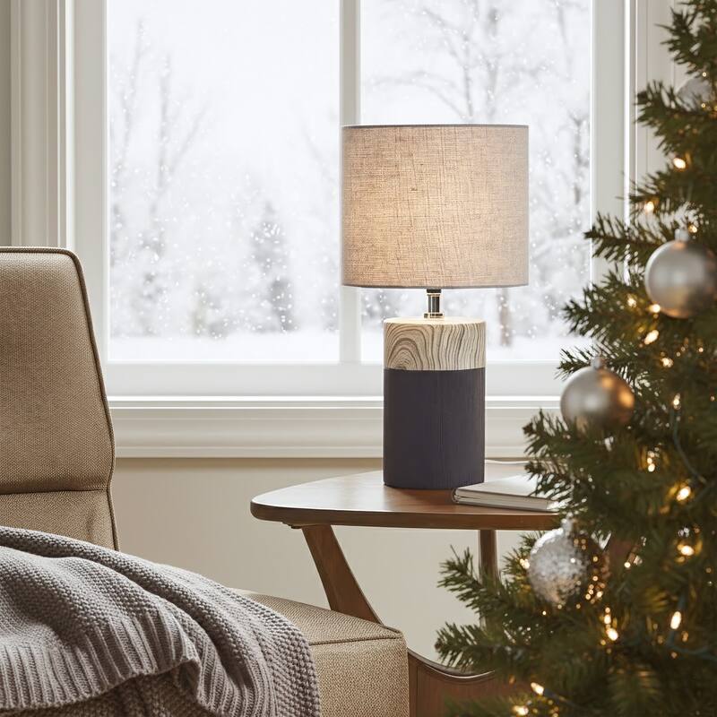 510 Design Nicolo Textured Ceramic Table Lamp - Black