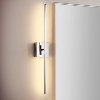 Conley 28" Dimmable Integrated LED Metal Wall Sconce, by JONATHAN Y
