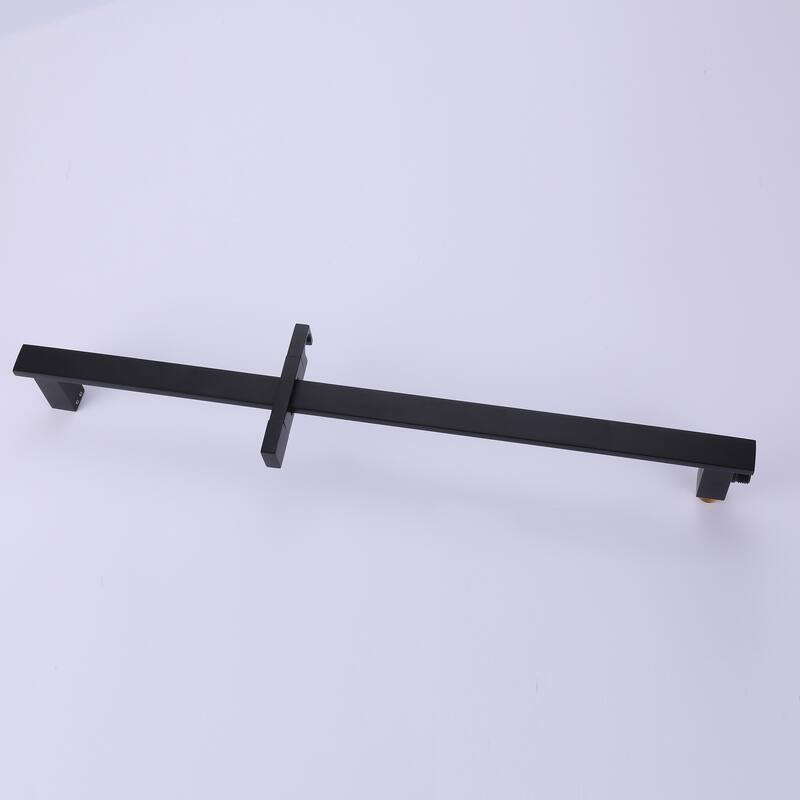 Wall Mounted 3-Way Pressure Balance Complete Shower System Black with Slide bar handheld