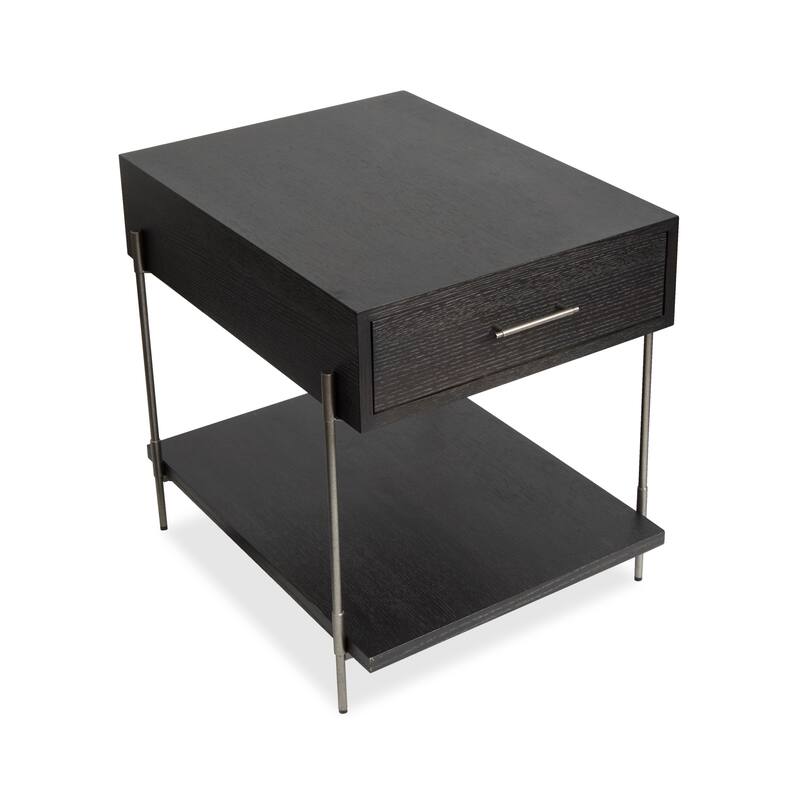 Magnussen Home Spencer Dark Briarsmoke Rectangular End Table - 20''W x 26''D x 24''H