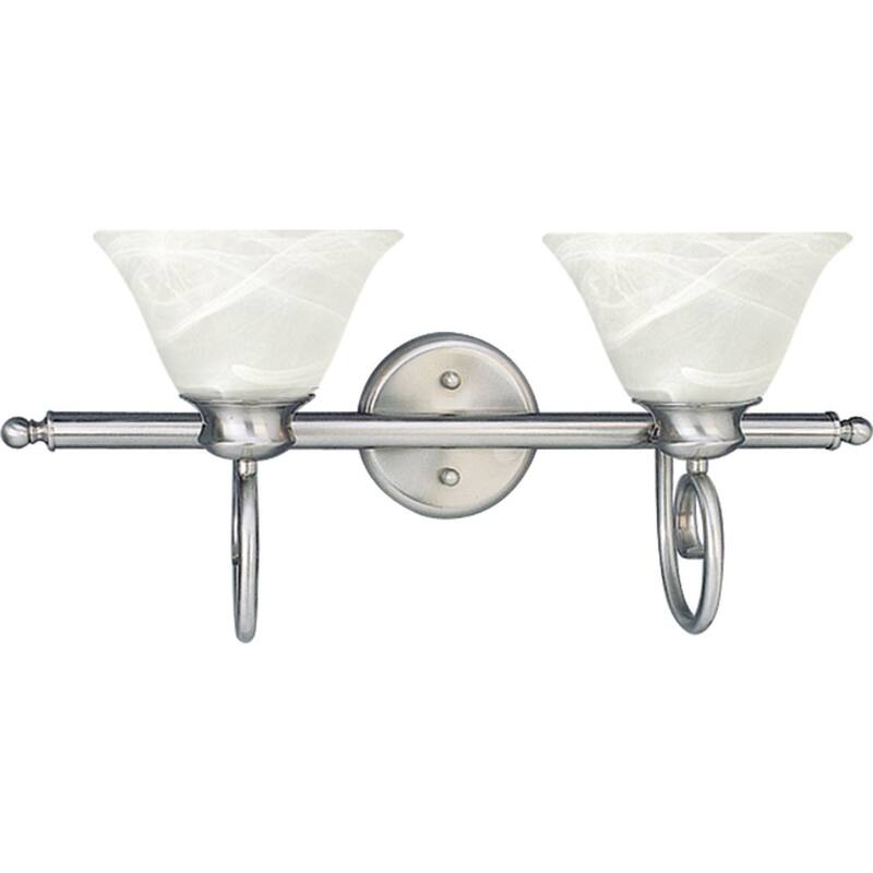 Volume Lighting Troy 2 Light 25" Wide Bathroom Vanity Light - Brushed Nickel