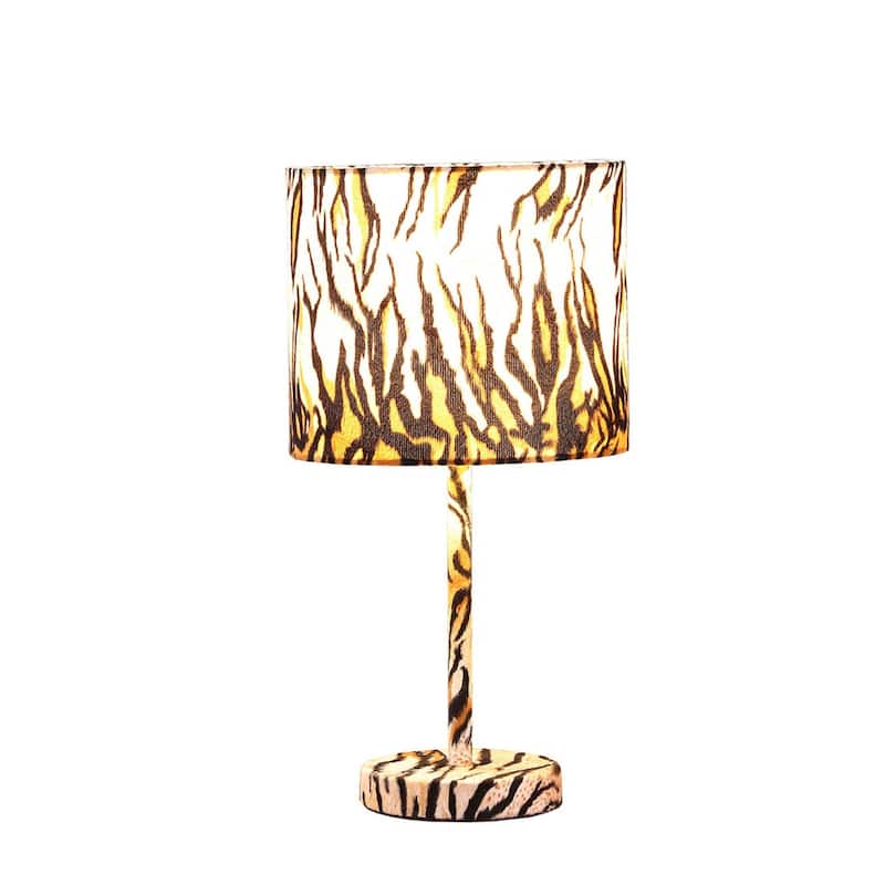 19 Inch Faux Suede Animal Metal Table Lamp - Bed Bath & Beyond - 38238631