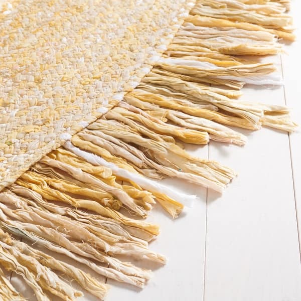 SAFAVIEH Handmade Braided Libby Country Cotton Rug with Fringe