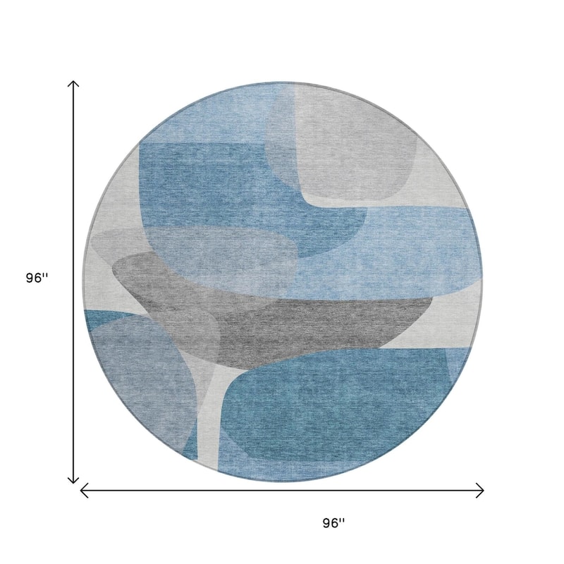 HomeRoots Abstract Transitional Rectangle Outdoor Rug