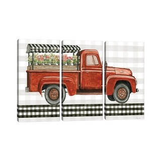 iCanvas "Fresh Flowers For You" by Cindy Jacobs 3-Piece Canvas Wall Art ...