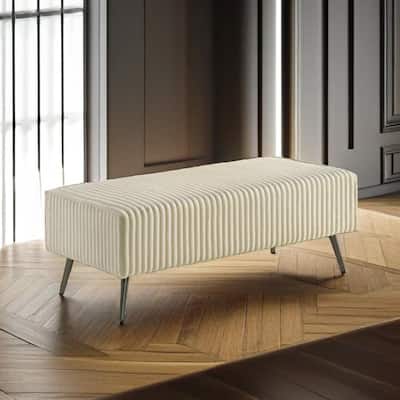 Wide Wale Corduroy Upholstery Bench