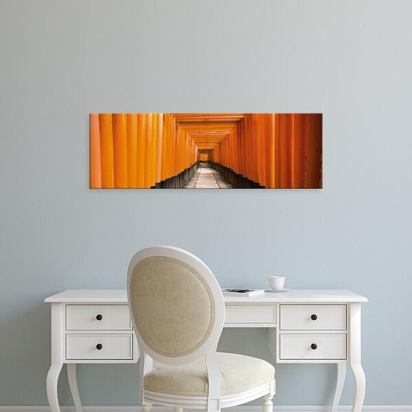 Easy Art Prints Panoramic Images's 'Fushimi Shrine Kyoto Japan' Premium Canvas Art