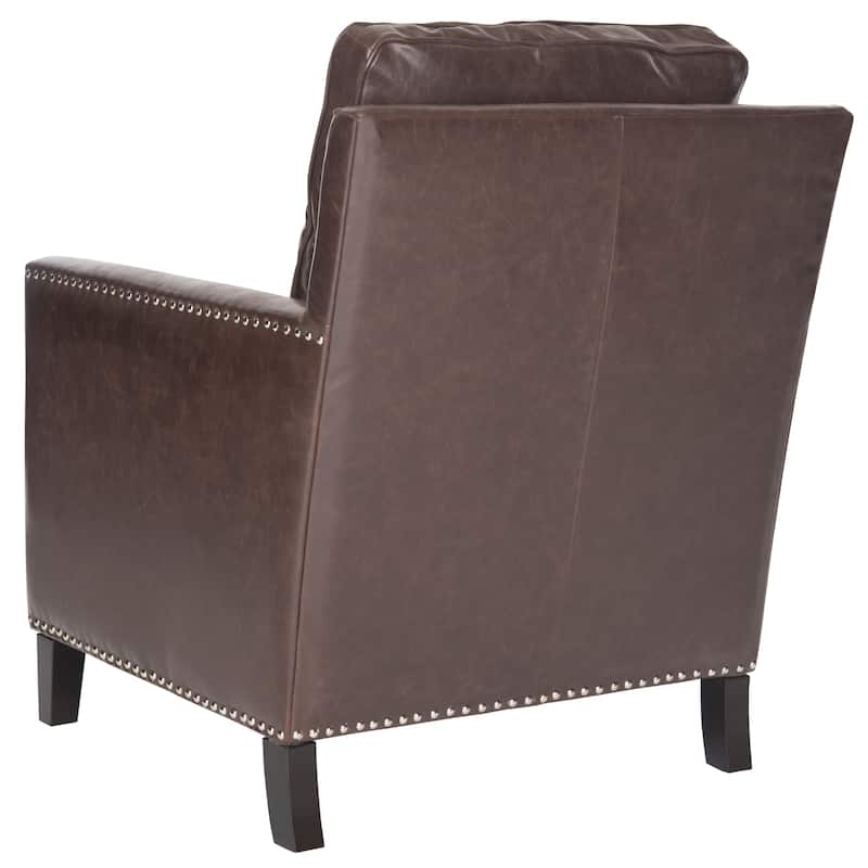 Safavieh Buckler Antique Brown Club Chair - 28.5" x 31.9" x 38.2"