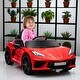 preview thumbnail 10 of 22, 12V Chevrolet Corvette Licensed Kids Electric Car with Remote Control, Suspension, Music, Horn, Lights, for Ages 3-6