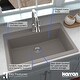 preview thumbnail 8 of 52, Karran Top Mount 33 in. Large Single Bowl Quartz Workstation Kitchen Sink