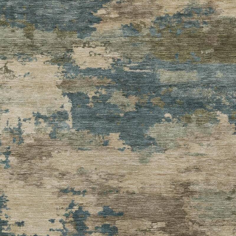 HomeRoots Abstract Transitional Rectangle Outdoor Rug