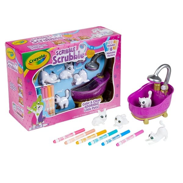 slide 2 of 10, Crayola Scribble Scrubbie Pets Bathtub - Assorted Assorted - Kids