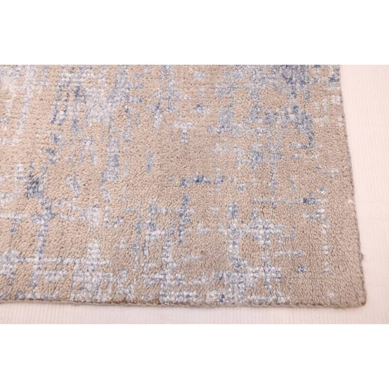 ECARPETGALLERY Hand-knotted Elysian Taupe Silk, Wool Rug - 8'2 x 11'7