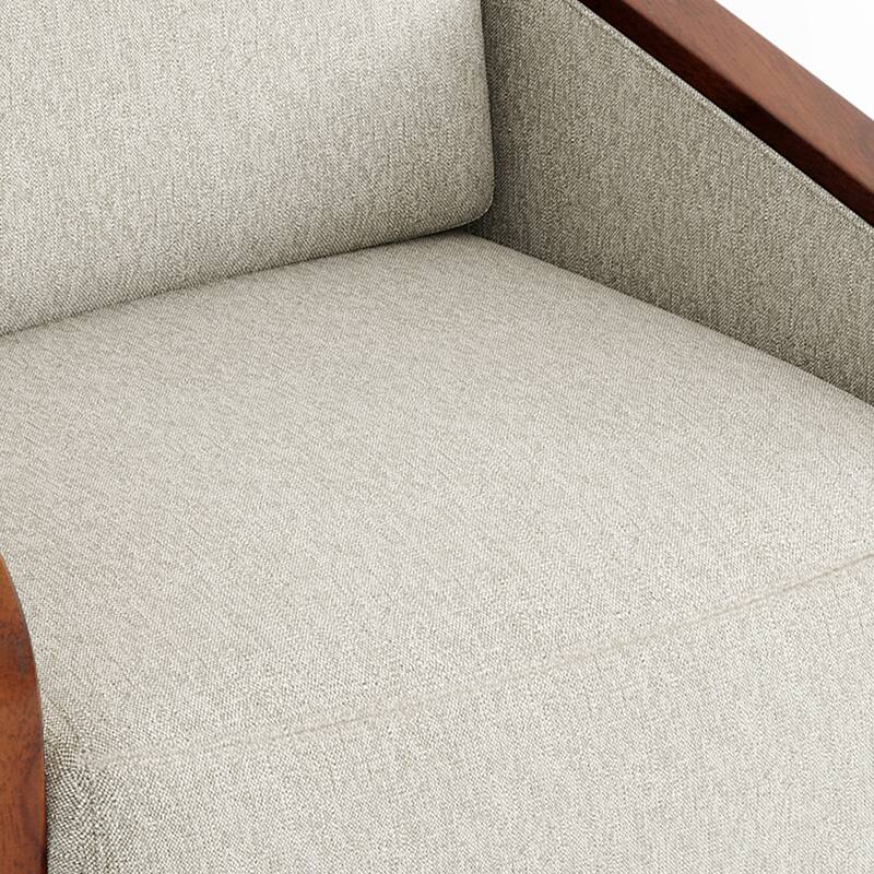 Set of 2 Modern 360° Swivel Accent Barrel Chairs with Wood Arms