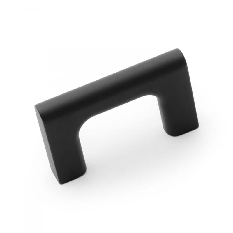 RK International Hampton 1-3/4 Inch Center to Center Handle Cabinet - Black