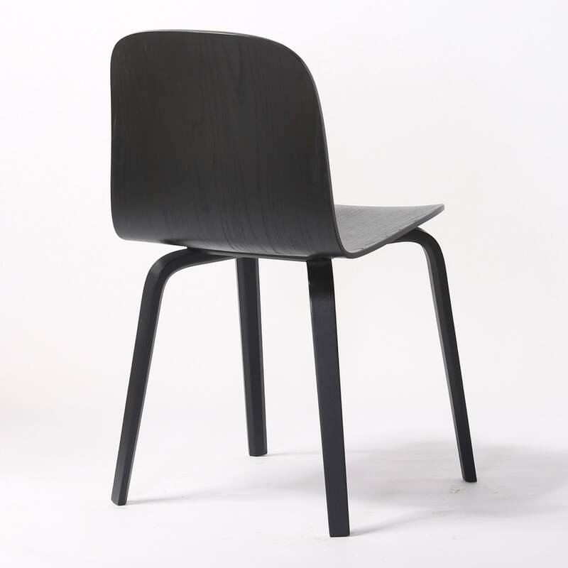 (Set of 2) ELSA Modern Wood Dining Side Chairs