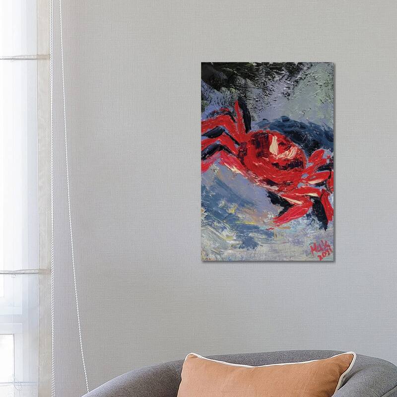 iCanvas "Red Crab" by Nataly Mak Canvas Print - 26x18x1.5