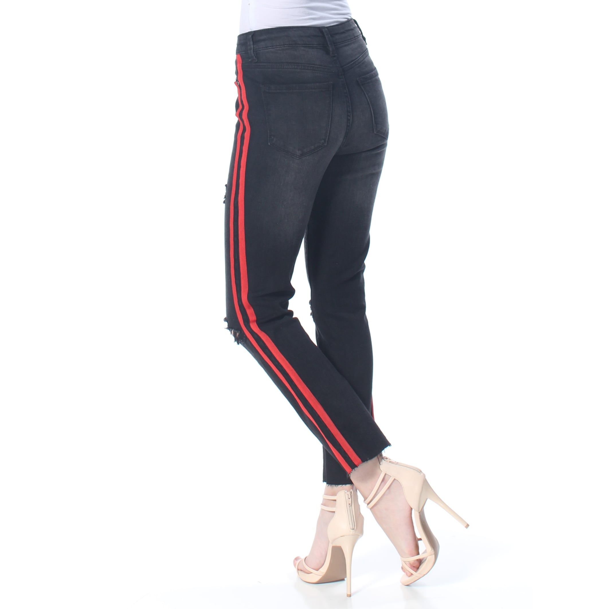 red striped jeans womens