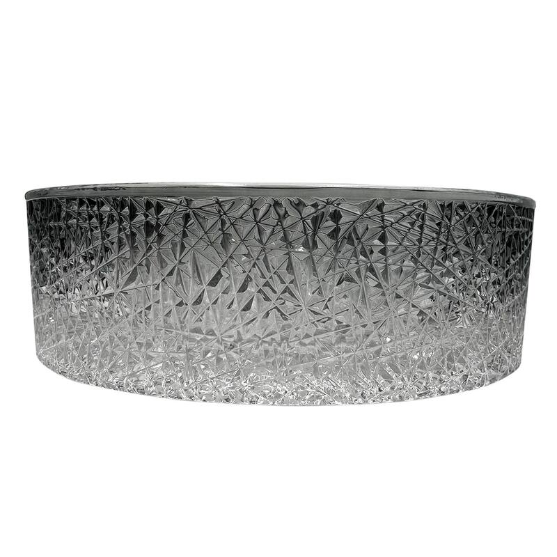 Stadium 16" & 14" Round Basin Glass Bathroom Vessel Sink